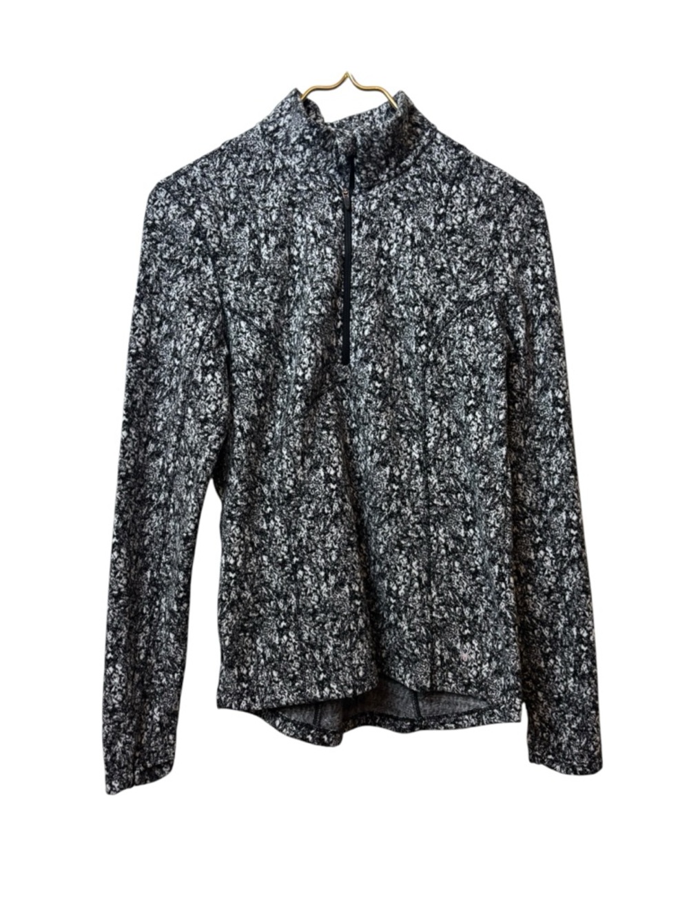 SPYDER |  Black & White Heathered Half-Zip Jacket small